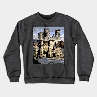 Vintage Travel Poster Artwork - York Crewneck Sweatshirt